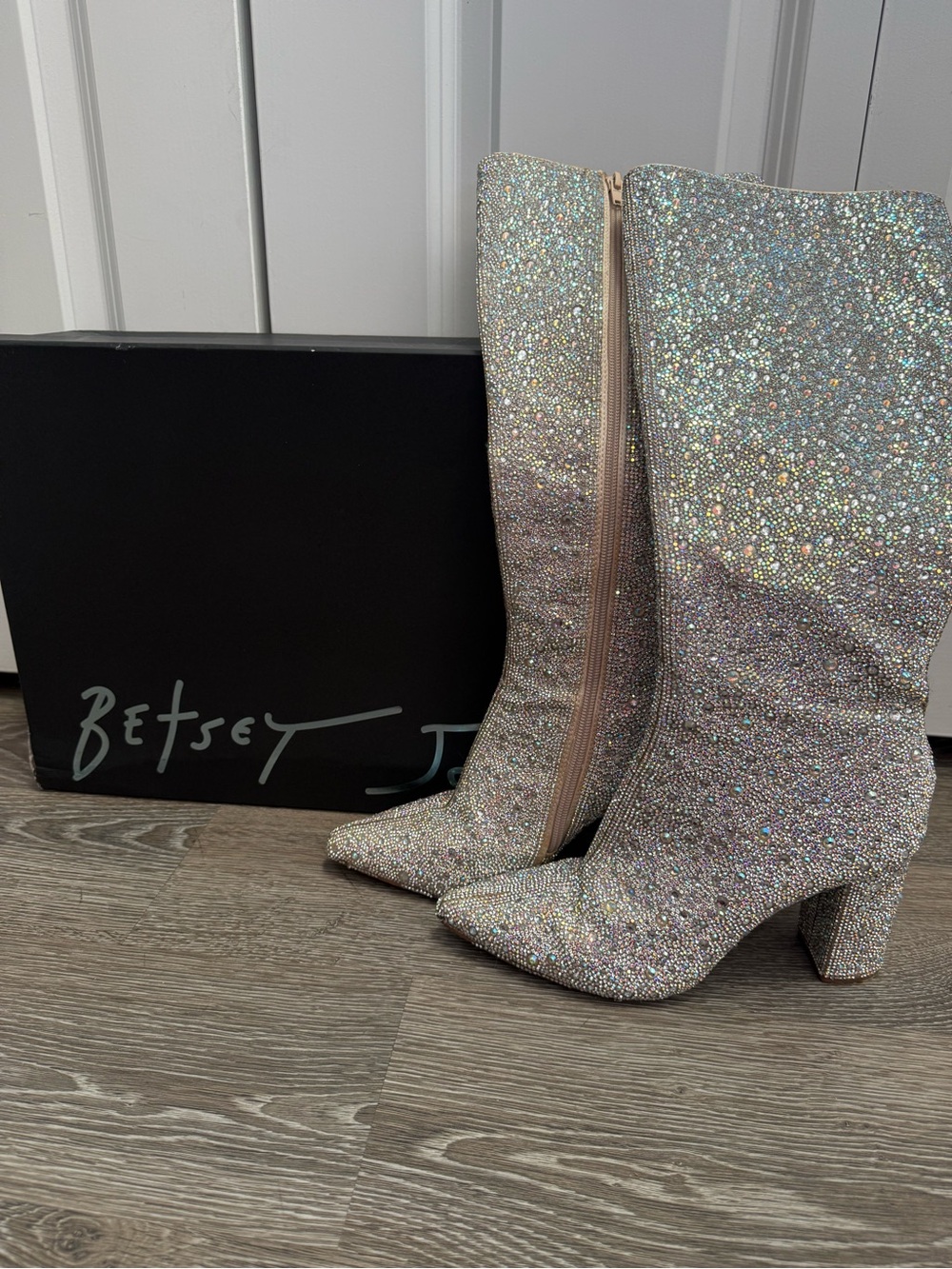 Betsey Johnson “Candy” Rhinestone Boots